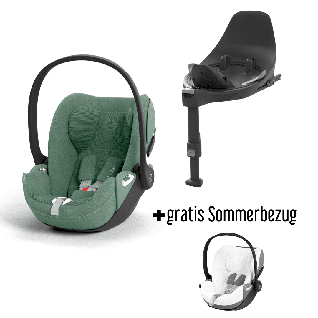 CYBEX Cloud T i-Size Plus Leaf Green Babyschale inkl. Base T + gratis Sommerbezug  – CYBEX Cloud T i-Size Leaf Green Plus Babyschale inkl. Base T gratis Sommerbezug bei babybrands.de kaufen ✓ sicher, einfach & bequem online bestellen ✓